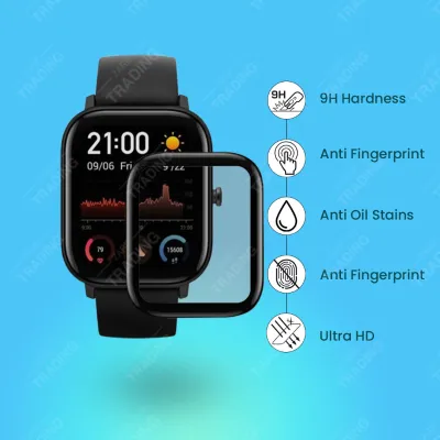 Amazfit GTS Screen Protector HD Clear Ultra Thin PMMA Full Coverage Scratch Resistant Fingerprint Resistant